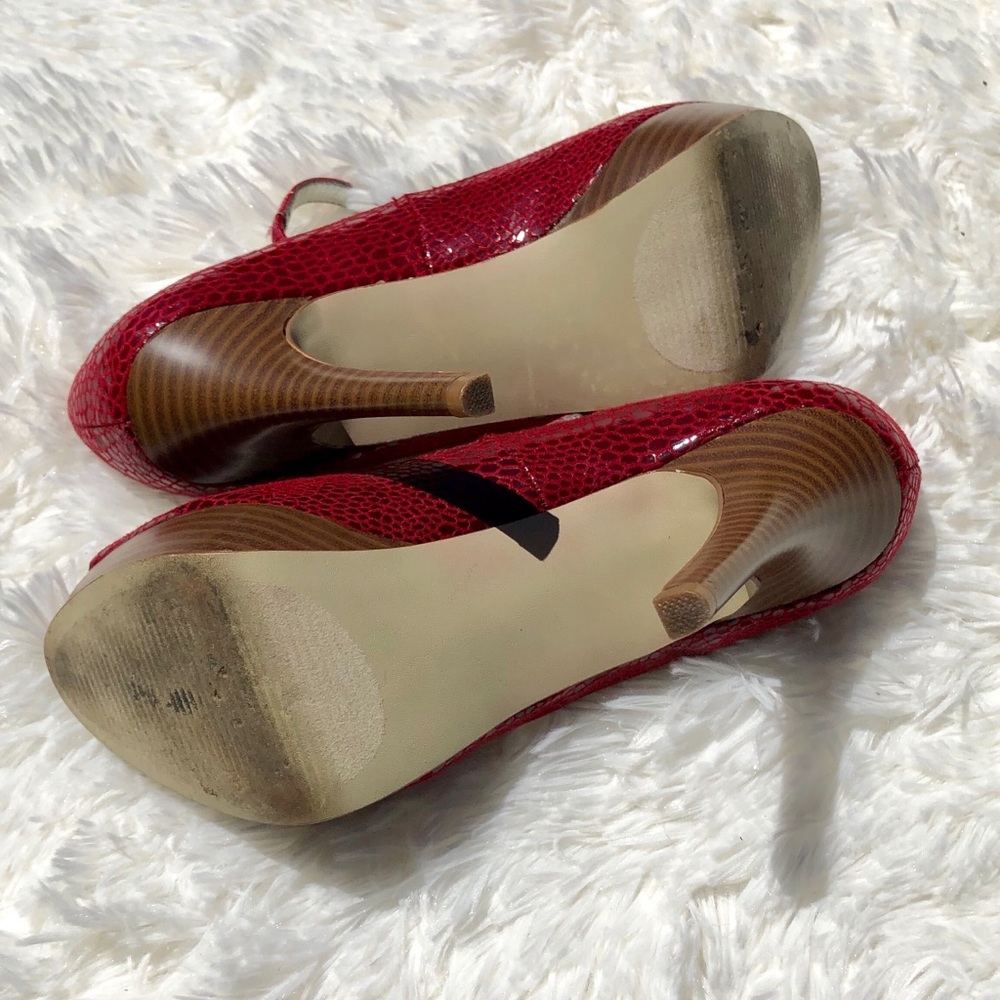 Style & Co Red Maryjane Heels - Picture 6 of 6